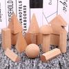 DIY Solid Wooden Geometric Building Blocks-Montessori Early Learning Educational Toy Enhances Spatial Thinking&Hands Creativity