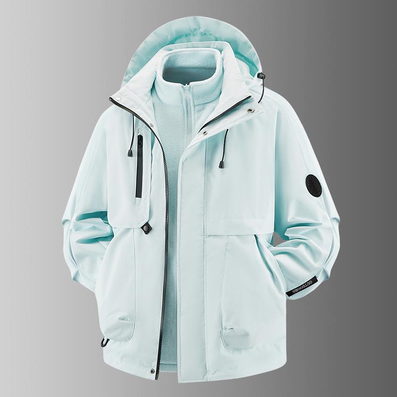 2025 Men's Three-in-One Waterproof Windproof Hiking Jacket