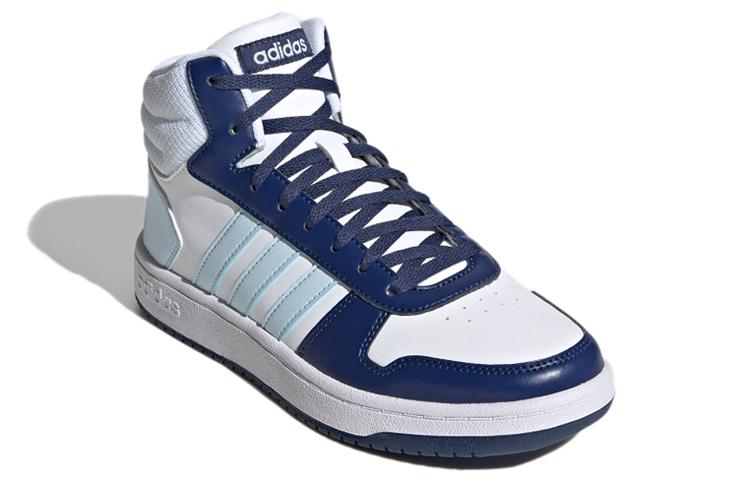 adidas Hoops 2.0 Mid 'White Blue' Women's G55055