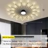Nordic Fireworks Rotating LED Ceiling Light - High-End Living Room and Bedroom Lighting