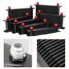 Oil Cooler AN10 Universal British Engine Transmission Oil Cooler Cooling System Aluminum 7/10/13/16/19/25/30 Rows Oil Radiator