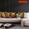 2D Rustic Farmhouse Chili Corn Throw Pillow Covers Pattern Cushion Cover Suitable For Sofa Bedroom Car Pillow Cover
