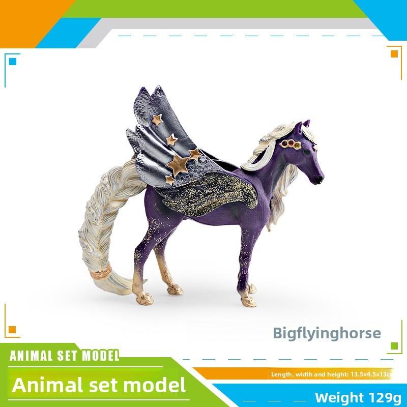 Animal Model Pvc Unicorn Rainbow Pegasus Dragon Figure For Childrens Educational Play