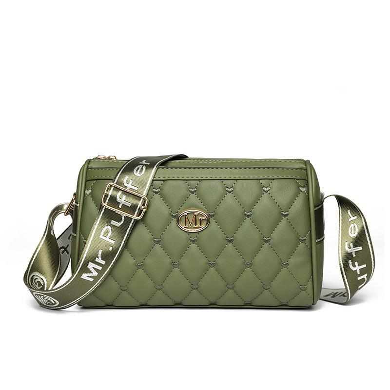 

Сумка производителя 2025 зимняя новая женская сумка большой вместимости прямая трансляция для женщин среднего и пожилого возраста косая сумка армия зеленый