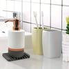 5pcs/set Free Punch Soap Box Silicone Draining Soap Holder Creative Kitchen Bathroom Countertop Non-slip Shelf