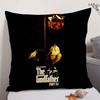 Classic Movie GGodfather Cushion Cover Natural Linen Organic Fabric DoubleSided Printing Sofa Home Decor Gift Pillow Case
