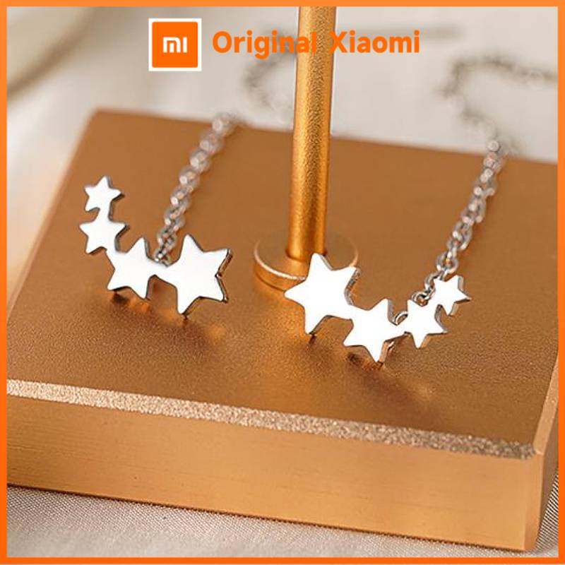 Xiaomi Huitan Gentle Stainless Steel Drop Earrings for Women Chain Star Aesthetic Wedding Party Accessories Elegant Delicate Jewelry