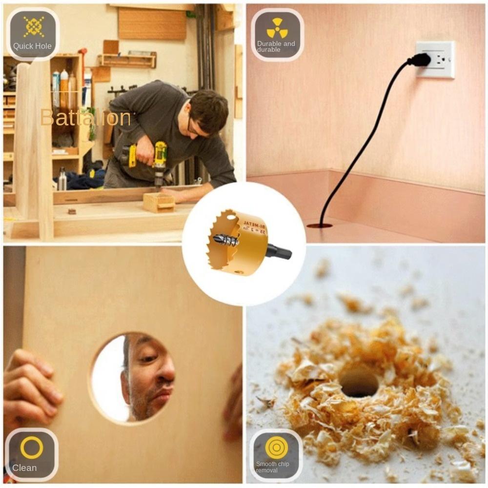 Universal Circular Drill Bit Woodworking Woodworking Hole Opener New Round Drill  Home Supplies