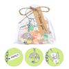 12 Set Tree Charm Key Holdera Hanging Pendant Alloy Texture Trees Keychain Perfect for Jewelry Making and Craft Projects