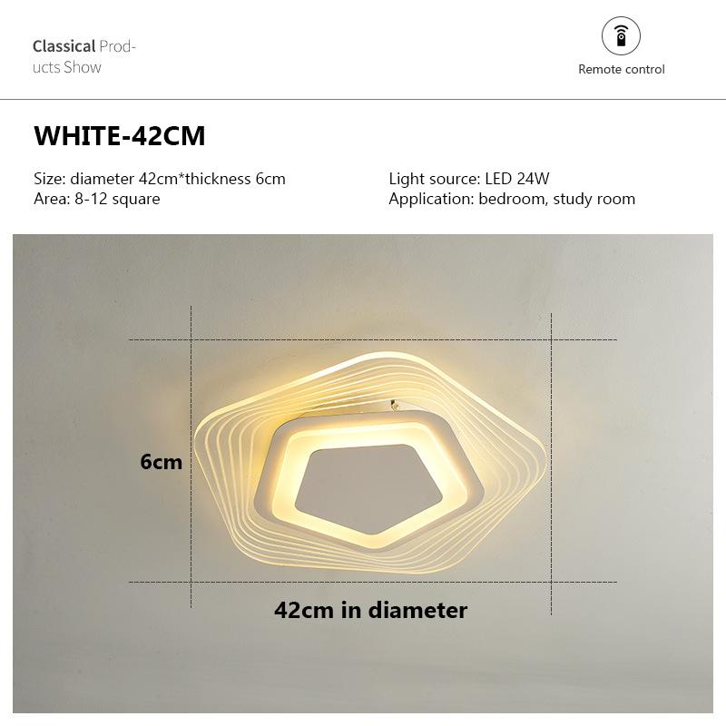 

Светодиодный потолочный светильник Nordic Modern, минималистское освещение для гостиной, столовой, спальни, пятиугольное освещение, акриловые потолочные светильники Warm White