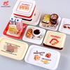 10Pcs 1/12 Dollhouse Cartoon Mini Tray Dishes Set Dollhouse Simulation Kitchen Decoration Toy Kid Pretend Play Toys