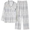 Women's Pure Cotton Long Sleeve Pajama Set - Loose Fit, Plus Size, for Autumn/Spring