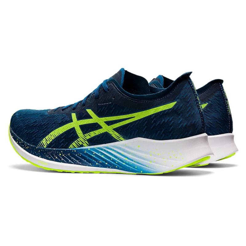 ASICS Magic Speed Mako Blue Hazard Green Sneakers 1011B026-402