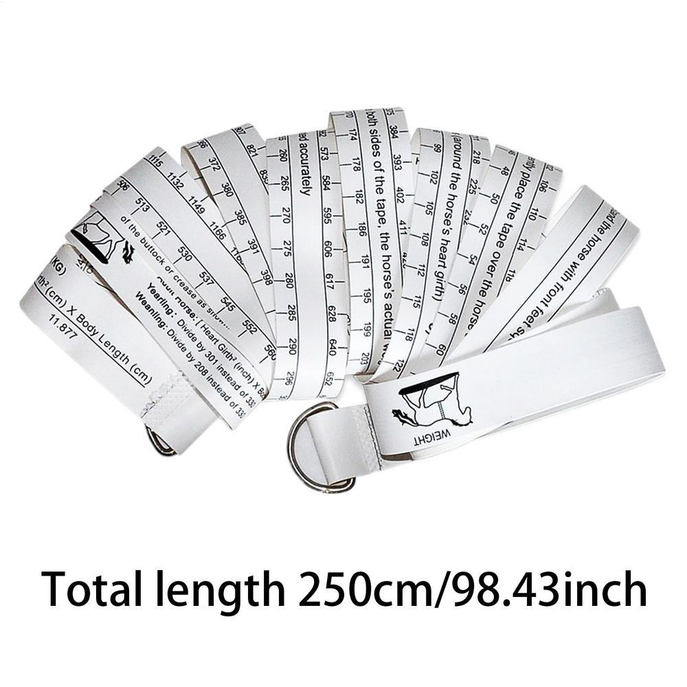 

Equestrian Horse Weight & Height Tape Measuring Ruler for Body Condition, Stable Ranch Farm Tool, Racing Health Care Equine
