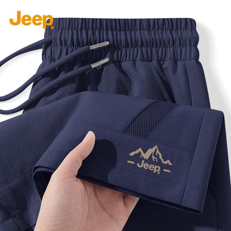 JEEP Men's Lightweight Mesh Breathable Quick-Dry Sports Shorts