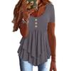 Summer Ladies T Shirt With 3d Pattern In Cotton Blend For Casual Wear