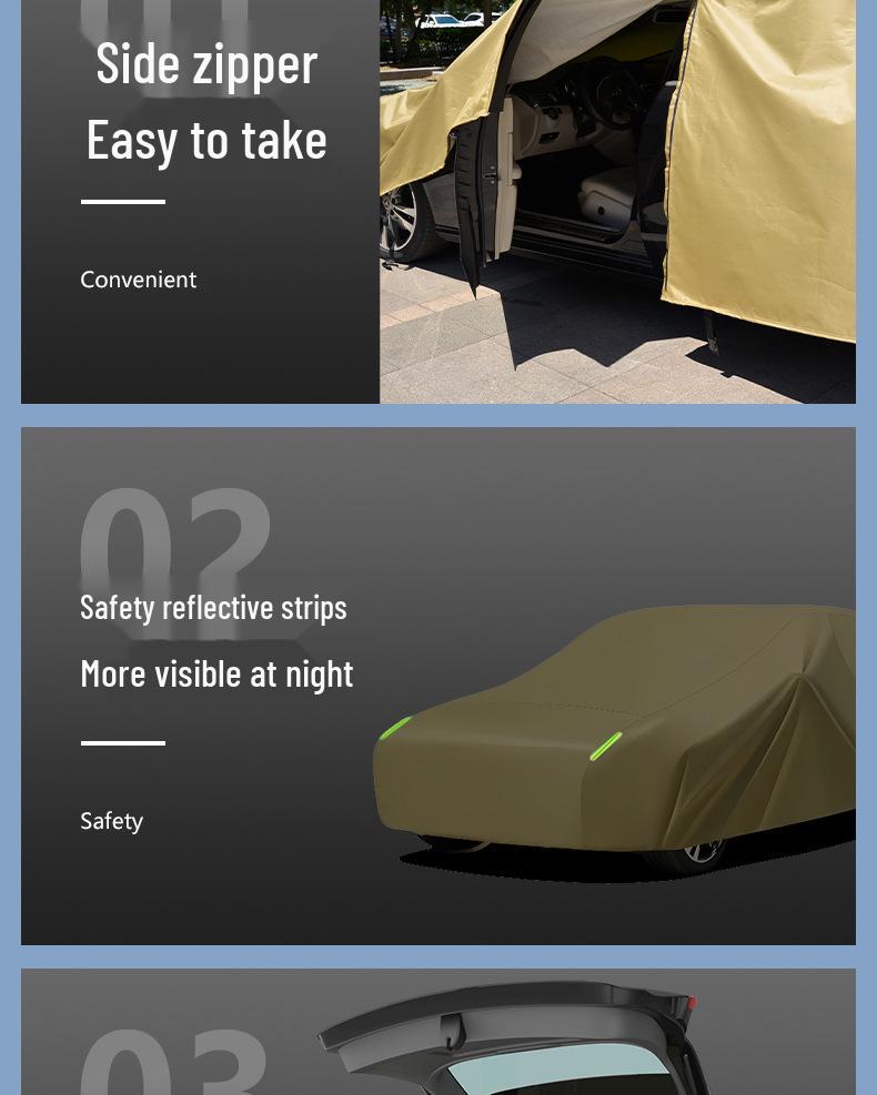 Mazda All-Season Oxford Car Cover: Rainproof, Dustproof, Sun Shade, Heat Insulation.