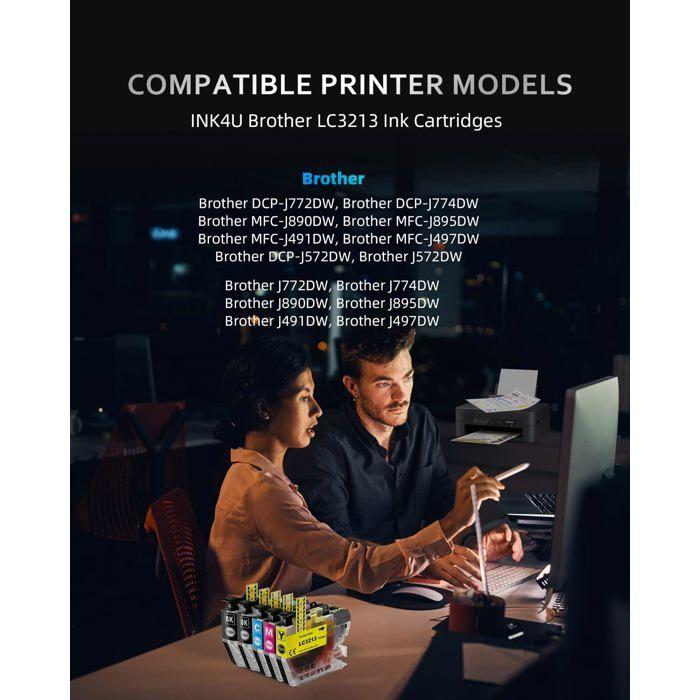 Cartouches d'Encre - COMPTOIR DES PARISIENNES - LC3213 LC3211 - Multi-couleurs - 400 Pages - Compatible