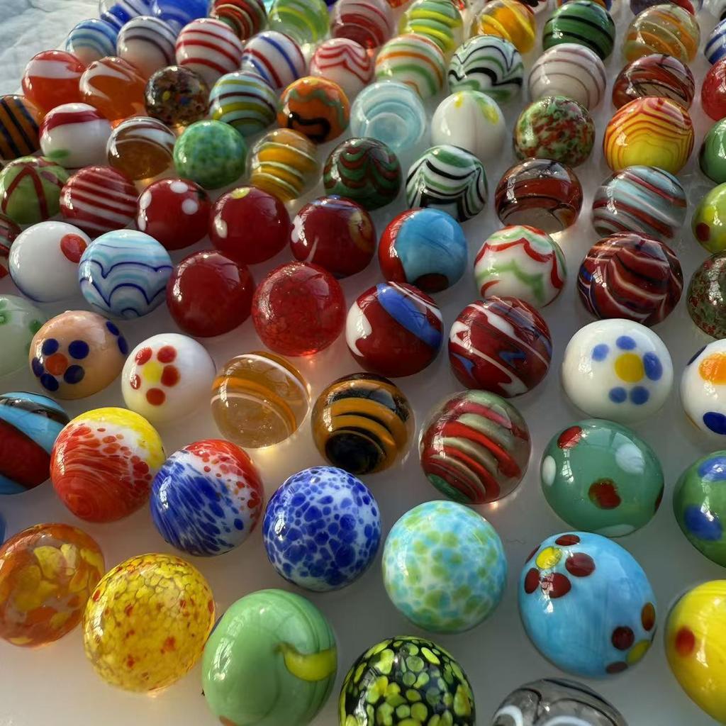 16mm Handmade Luminous Glass Beads - Night Glow Balls