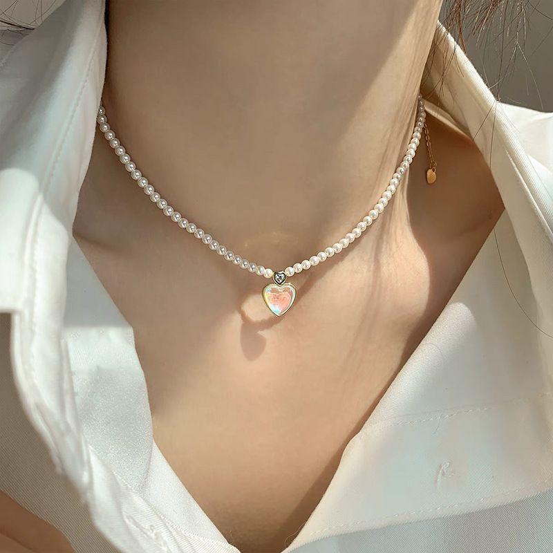 Natural Freshwater Pearl Bracelet with Heart Charm - Elegant, Versatile, 2024 Trend Jewelry for Women