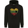 Love Lithuania Flag Lithuania Day Football hoodie-Casual Pullover Sweatshirt