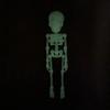 Creative Skull Refrigerator Magnet 3D Printed Joints Movable Halloween Toy Horror Luminous Skull Ornaments for Fridge Decor