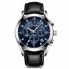 Poedagar 820  Custom Men Quartz Watch Leather & Stainless Steel Strap Sport Business Watch Bulk /ODM Wristwatch