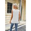 YYFS Women's Fashion Casual Summer Spring Solid Color Print Sleeveless U-Neck Blouses & Shirts