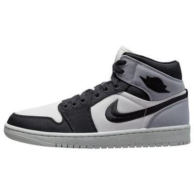 Zapatillas Air 1 Mid SE de lona gris acero claro para mujer Sail Black DV0427-100