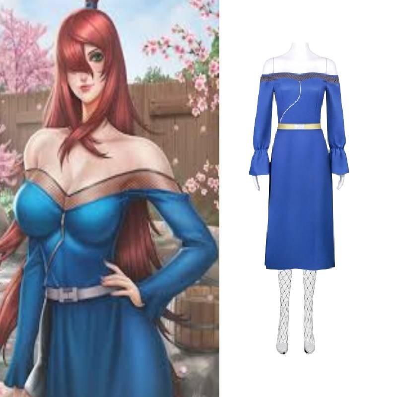 Anime Ninja Cosplay Costume Water Shadow Terumi Mei Cosplay Role Play Outfit In Stock