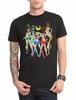 Sailor Moon Line Up Group Symbols T-Shirt Black Graphic Tee Men's Sz Unisex T-Shirt