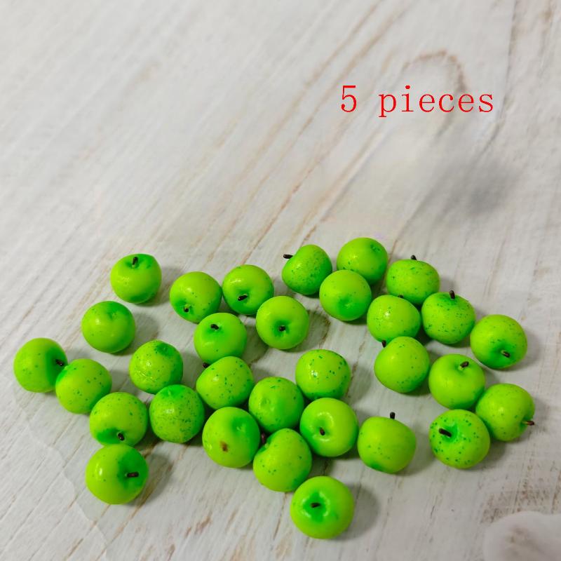 5/10Pcs Mini Simulated Little Apple Doll Accessories Toys 1/12 Dollhouse Miniature Food Play Scene Decoration
