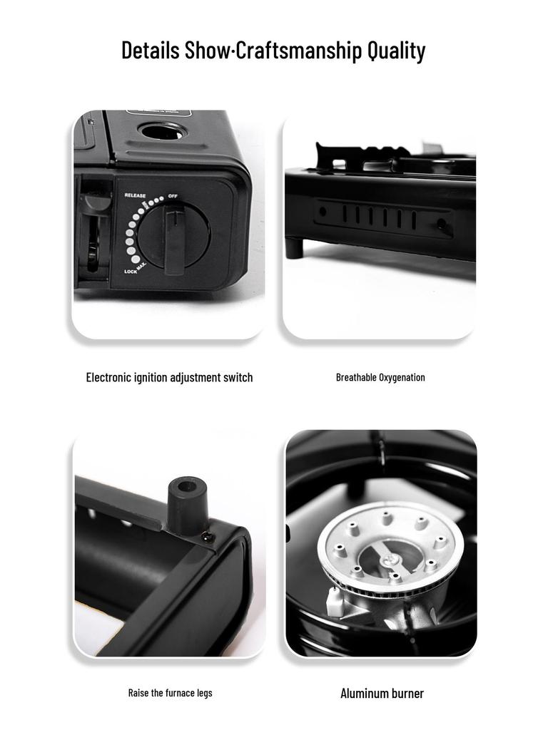 Mountain Guest Light Fire Portable Gas Camping Stove: Compact Card-type Outdoor Cooking Equipment