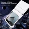 Matte Wrist Strap Hinge Full Protection Hard Case for Samsung Galaxy Z Flip 7 FE / 6 Folding Wristband Cover With Tempered Glass