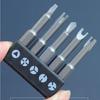 5Pcs Special Shaped Screwdriver Set 50mm U-shaped Y-Type Triangle Inner Cross Three Points Screwdriver Bit Tool