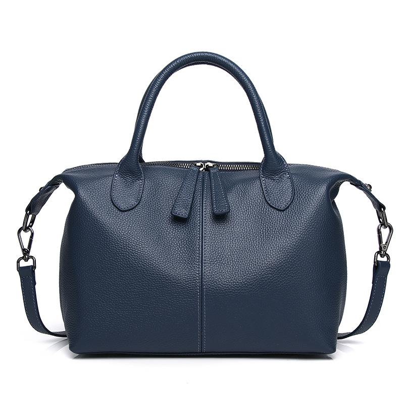 Feiya Натуральная кожаная женская сумка Модная и простая сумка-локомотив Портативная сумка через плечо из воловьей кожи Мягкая кожаная маленькая сумка