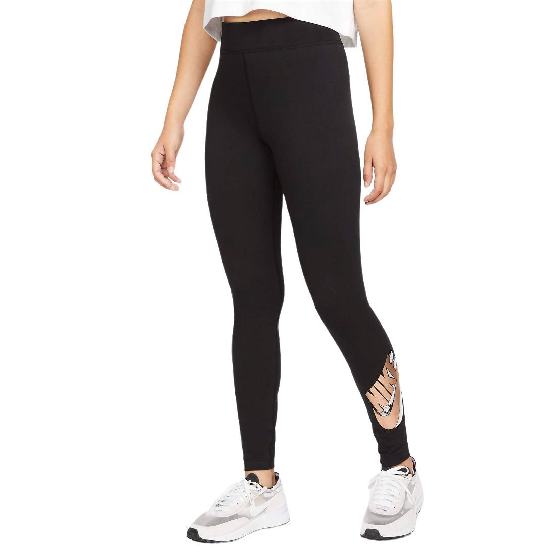 Leggings sportivi a vita alta stampati Nike Essential Donna/Donna XS nero