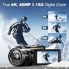 4K UHD Camcorder - 4K - 48 MP - WiFi - 3-inch Touchscreen