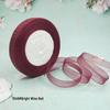 Cinta de Hilo de Nieve Transparente de 1,2 cm para Manualidades: Ganchillo, Accesorios para el Cabello, Lazos, Regalos, Empaque para Pasteles y Cajas, Cinta de Seda