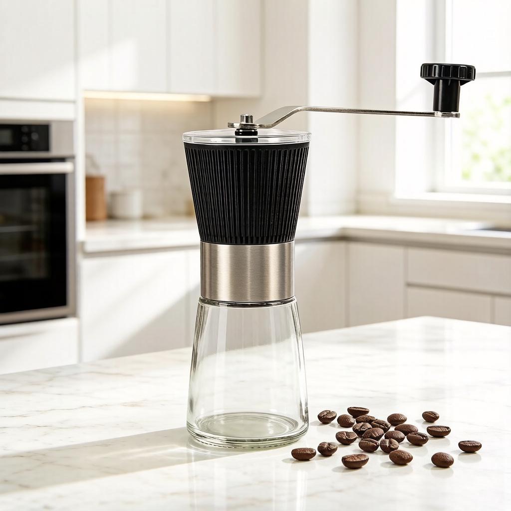 

Portable Hand-Crank Coffee Bean Grinder