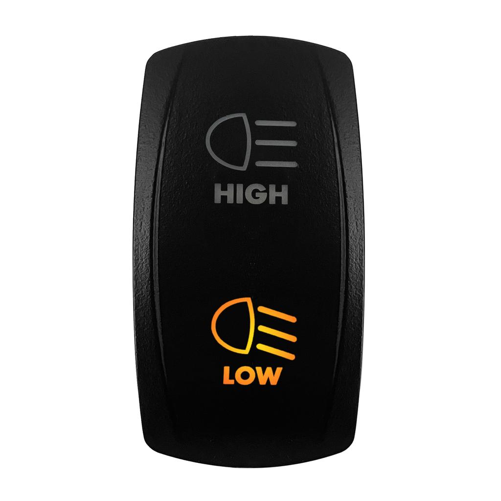 12V-24V Orange Led Rocker Switch Waterproof 20A Amber Light SPST DPDT Toggle Key for Car Boat ATV Camper Motorhome Auto Machine Switches4