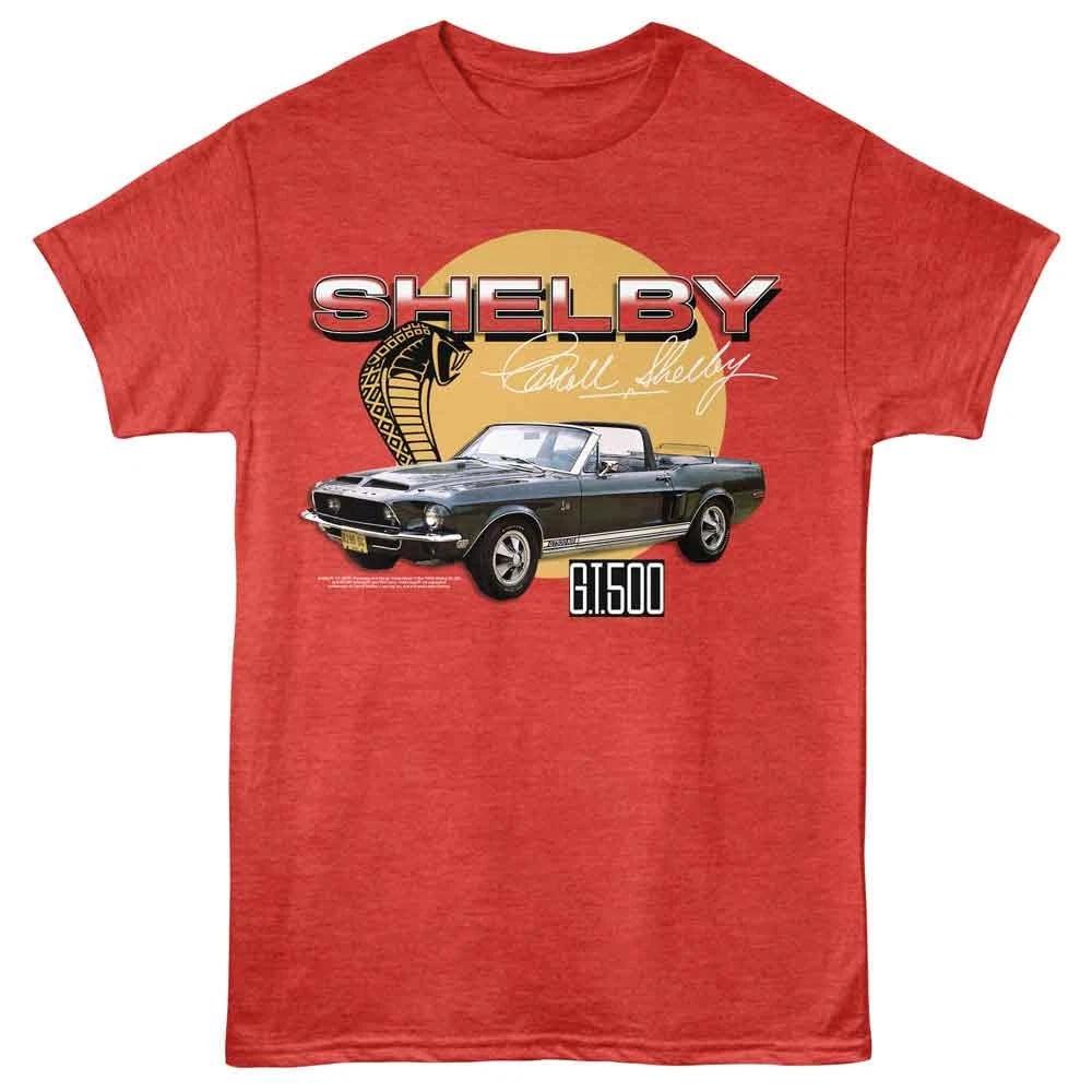 Carroll Shelby - Vintage Car And Snake - Red Heather Short Sleeve Children s T-shirt 150