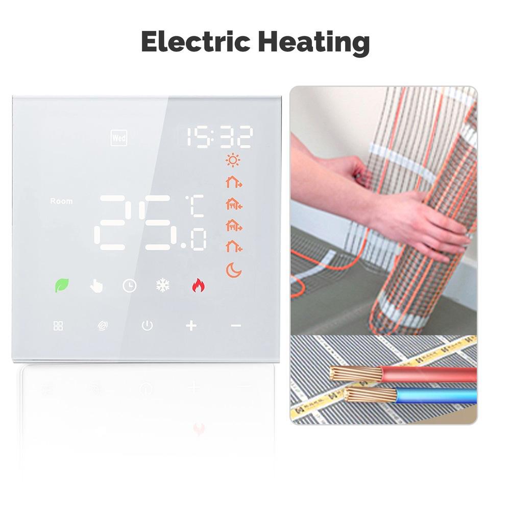Home Climate Management Smart Thermostat Energy Saving Device Elegant Design Enhanced Safety Features Heating And Cooling