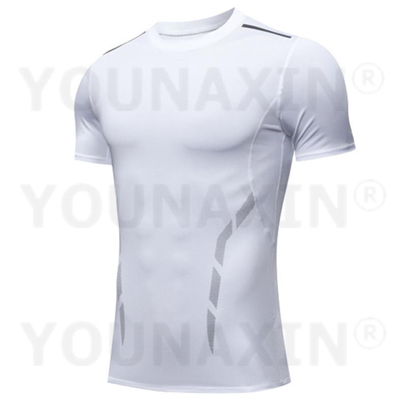 

Мужские футболки с коротким рукавом Базовый слой Баскетбол Спорт Облегающая Тренажерный зал Фитнес Бег Топ Спортивная одежда для улицы S M L XL 2XL 3XL 3XL белый
