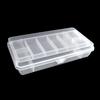 PortableTool Storage Box Organizer for Case Plastic Tray Compartments Fishing Lure Tackle Box Two-Sided Storage Cases Wh