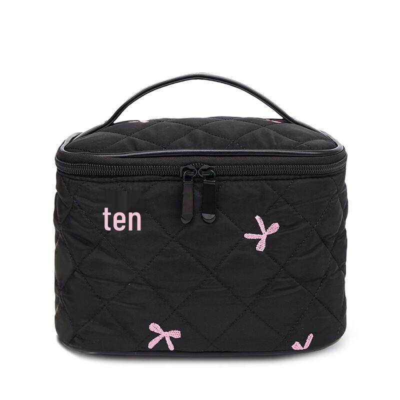 MDNG Embroidered Bow Travel Makeup Bag