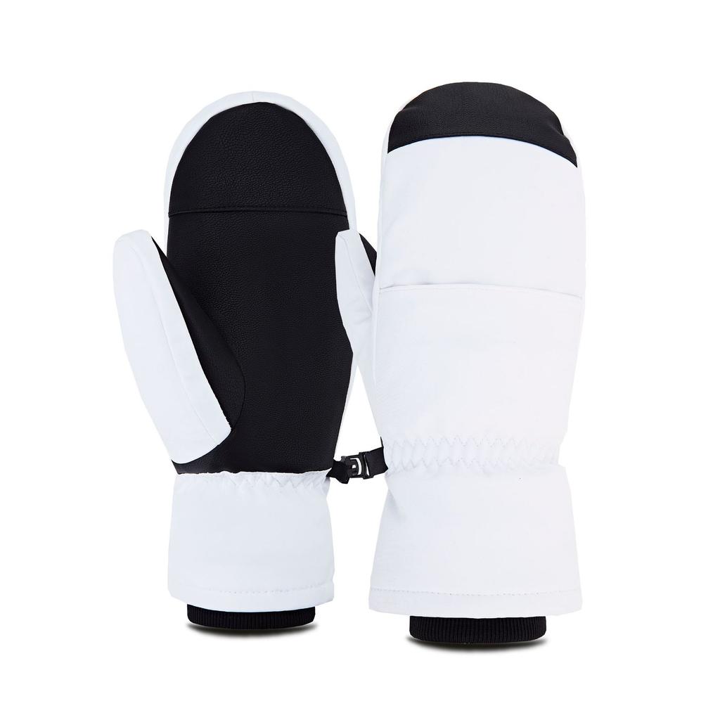 Adult Men's Women's Children's Waterproof Ski Gloves Touch Screen Five-Finger Design Windproof Warm Winter Gloves for Double