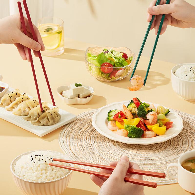 Chui Da Huang Colorful Non-Slip Alloy Chopsticks