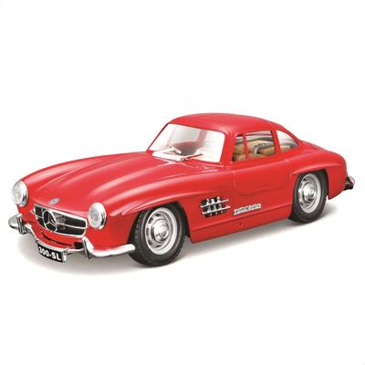 Bburago 1/24 Mercedes-Benz 300 SL 1954 Red / Diecast Miniature Car, Ready-to-Display 18-22023 RD