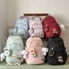 Women's Travel Backpack College Style Large Capacity Backpack Student Schoolbag Computer Bag with Coin Purse